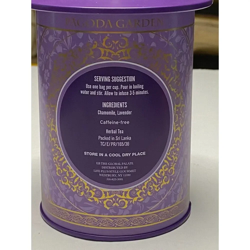 Pagoda Garden Chamomile Lavender Herbal Tea 60 Tea Bags